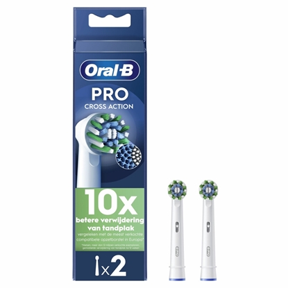 ORALB PRO CROSS ACTION OPZETBORSTEL WIT 2ST